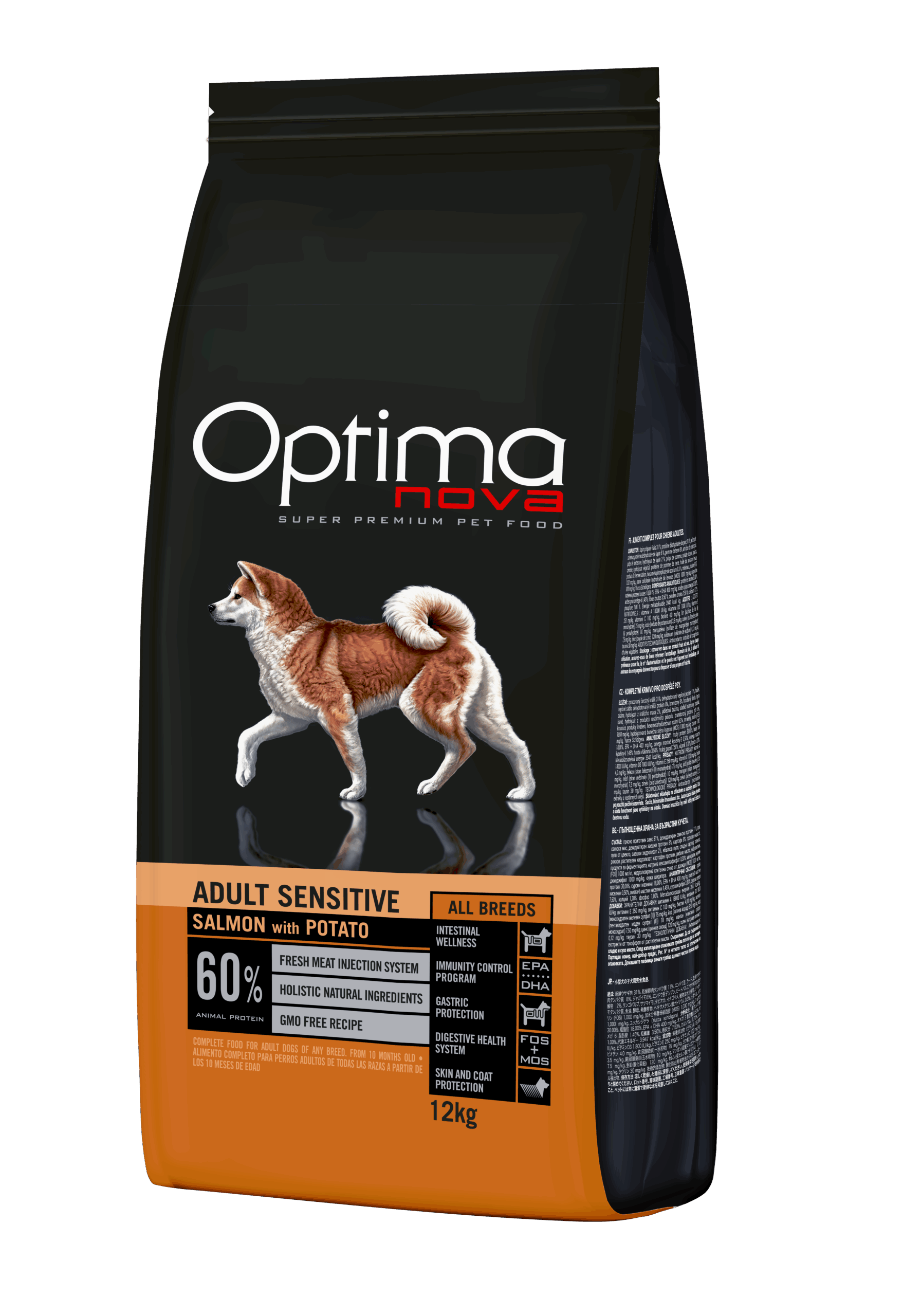OPTIMA NOVA ADULT SENSITIVE SALMÓN GRAIN FREE 12KGR