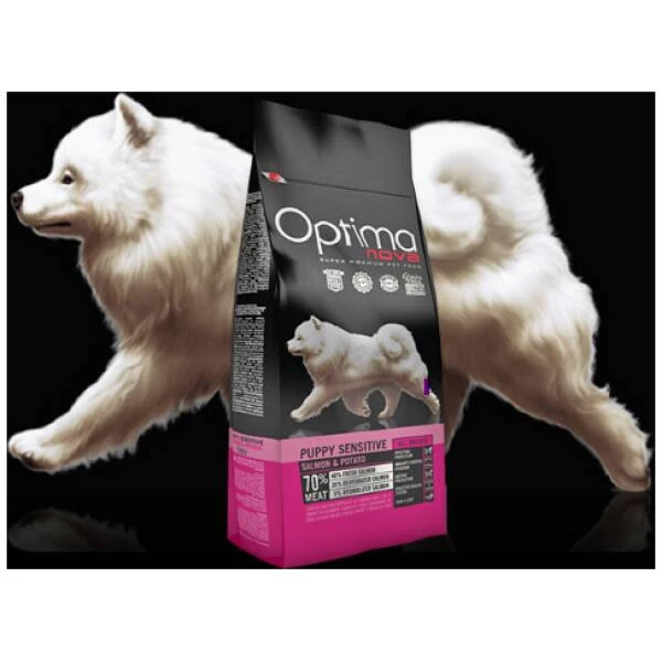 OPTIMA NOVA PUPPY SENSITIVE SALMÓN GRAIN FREE 12KGR
