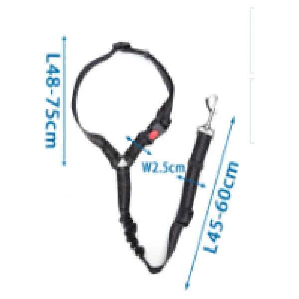 NOBLEZA collar para perros con cinturón de seguridad amortiguado.