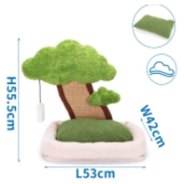 NOBLEZA Cama para gatos en forma de maceta