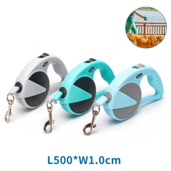 NOBLEZA Correa automática para perros de hasta 50 kg (M,L500*W1.0cm) - AZUL