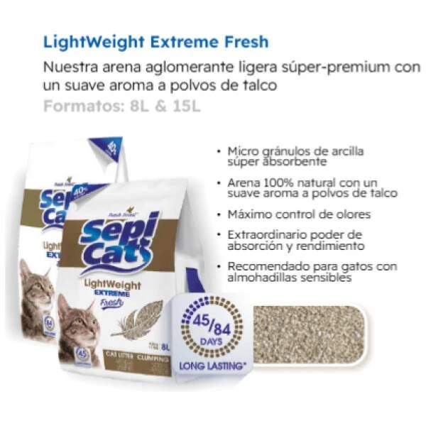 SEPICAT AGLOMERANTE LIGERA LW EXTREME FRESH 15L