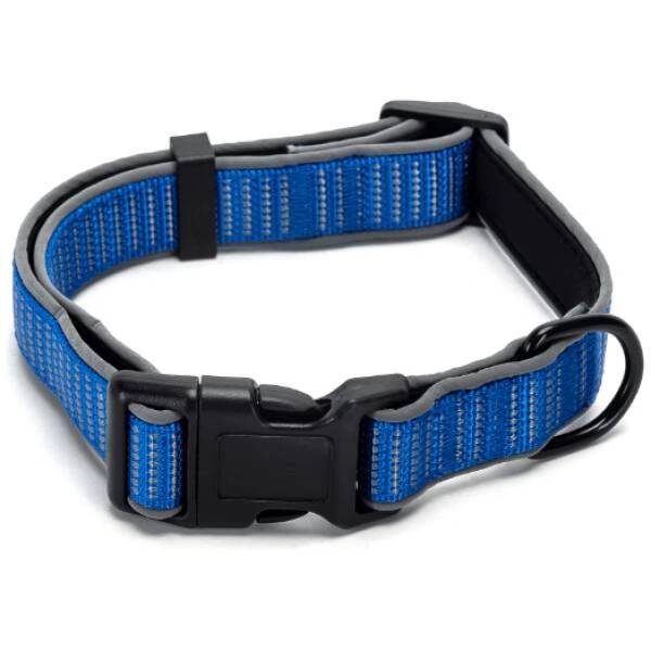 NOBLEZA  Collar reflectante(L,W4.0*L50-70cm,3 colores  mezclados) azul