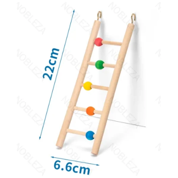 NOBLEZA Escalera vertical(L22*W6.6cm,Color madera natural)