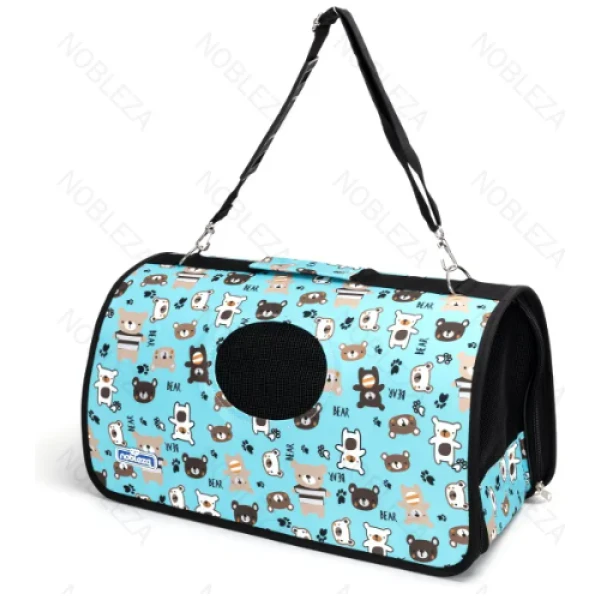 NOBLEZA Bolso trasportín para perros azul