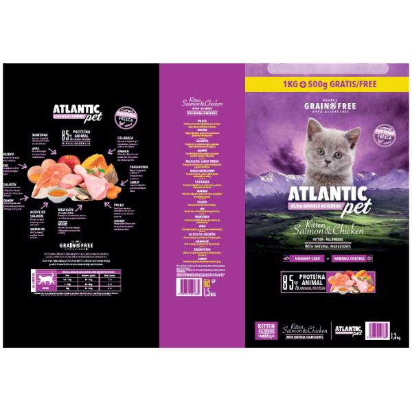 ATLANTICPET ULTRA PREMIUM GRAIN FREE CHICKEN KITTEN 1.5 KILOS