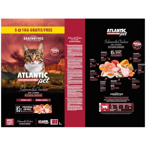 ATLANTICPET RECETA GRAIN FREE CHICKEN ADULT 6 KILOS