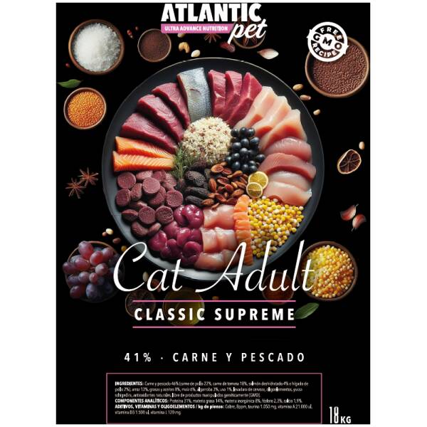 ATLANTIC PET CLASSIC SUPREME CAT ADULT 18 KILOS PROXIMAMENTE