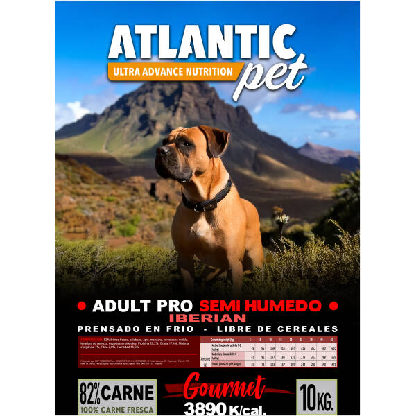 ATLANTICPET ADULT PRO SEMIHUMEDO IBERICO 10 KGR.