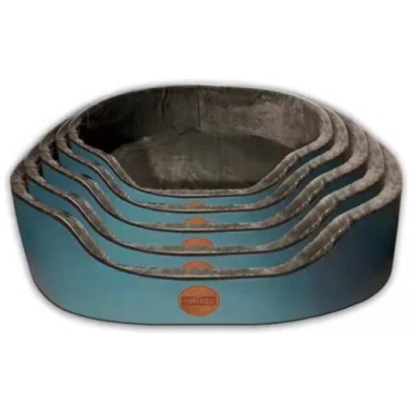 NOBLEZA Juego de 5 cama para perros de imitación de cuero súper suave. Dimensión: L42*W32*H13cm/L47*W37*H14cm/L52*W41*H15cm/L58*W46*H16cm/L65*W50*H17cm