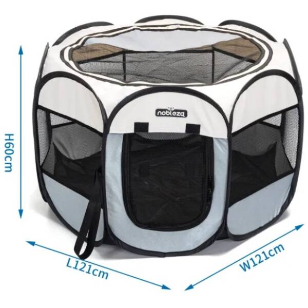 NOBLEZA Valla octogonal para mascotas- L121*W121*H60cm