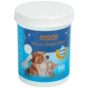 NOBLEZA Toallitas de dedos para limpiar las orejas de las mascotas-50 pcs