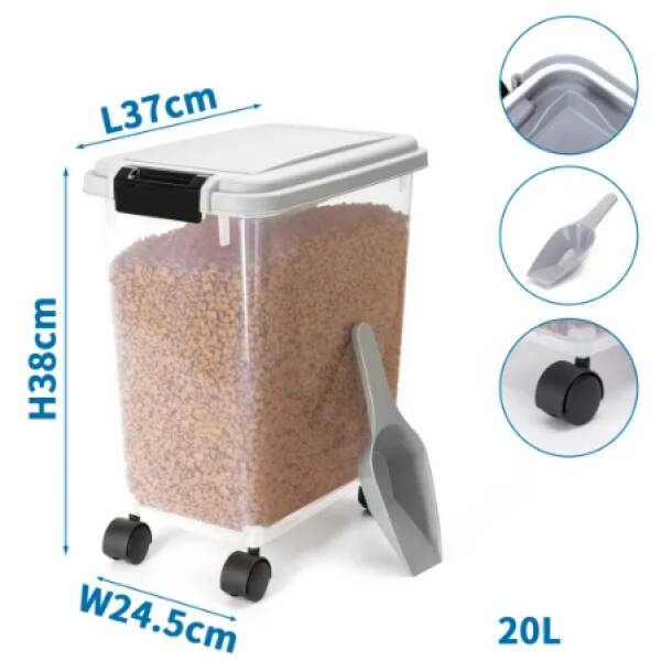 NOBLEZA Contenedor de comida-L37*W24.5*H38cm-20L