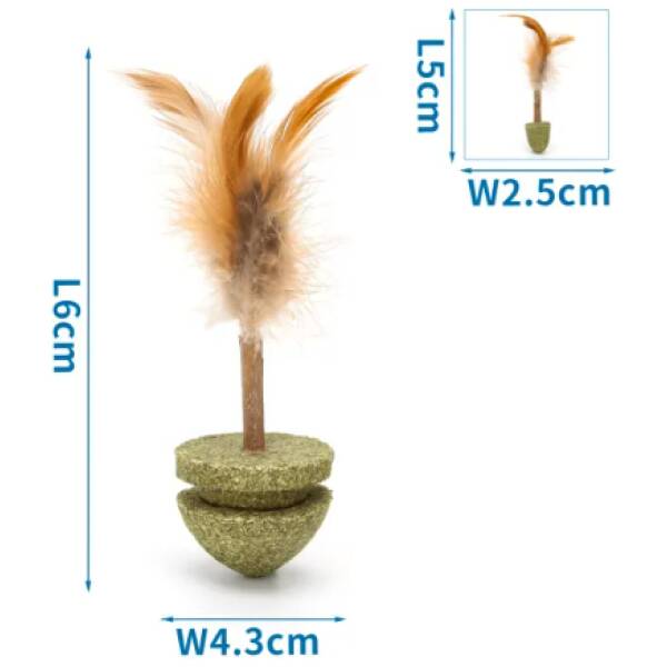 NOBLEZA  Juguete de Catnip - Bloque de color L6*W4.3cm / L5*W2.5cm