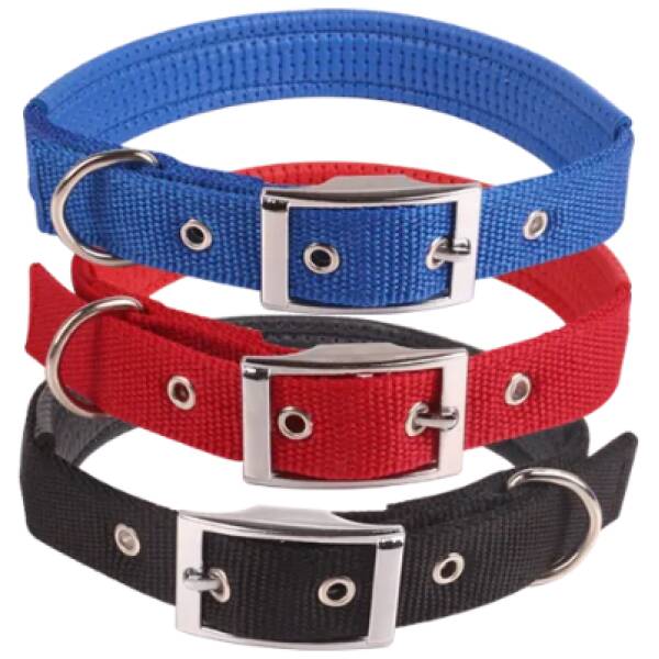 NOBLEZA Collar clásico para perros - Color liso W4.0*L55 65cm
