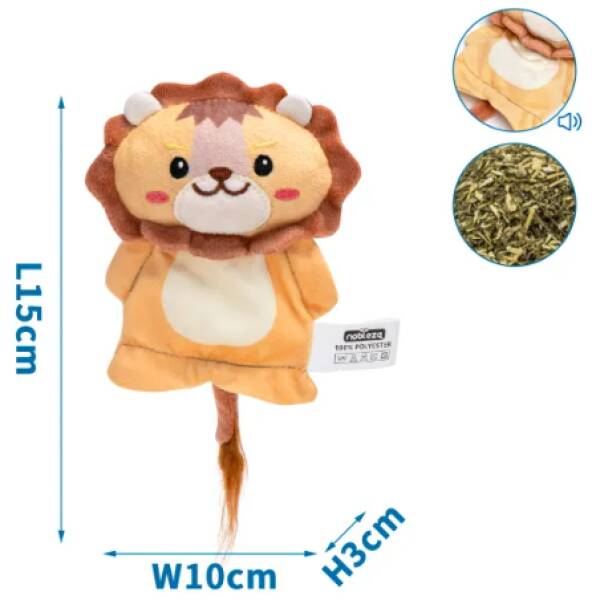 NOBLEZA Juguete de peluche-Forma de león L15*W10*H3cm