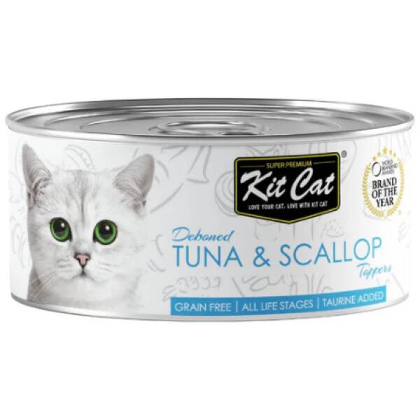 Kit Cat Atun & Vieira 80g - Caja (24 latas)