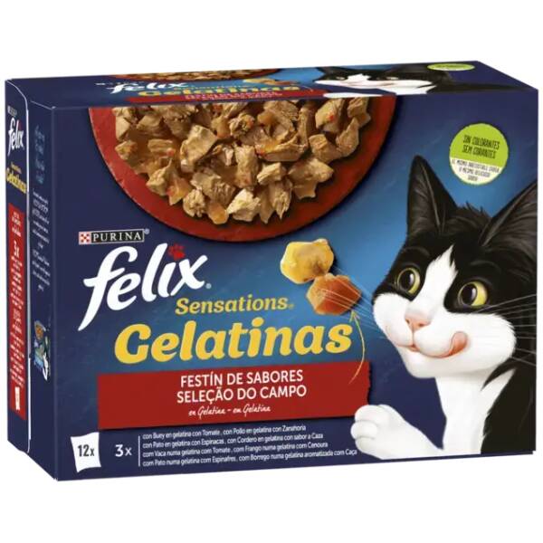 PRPN FELIX Sensations Festín de Sabores en Gelatina 6(12x85g).