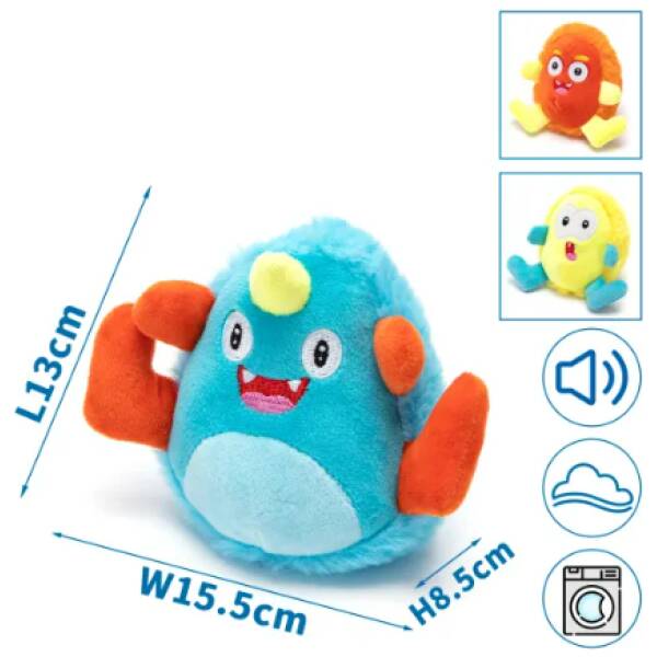 NOBLEZA Juguete de peluche - Forma de monstruo pequeño- L14.2*W8cm.
