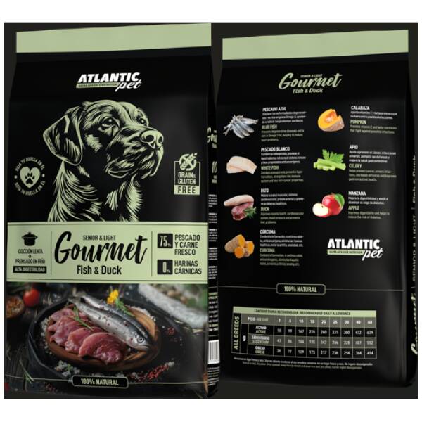 ATLANTICPET GOURMET SENIOR & LIGHT 2.5 Kg. próximamente.