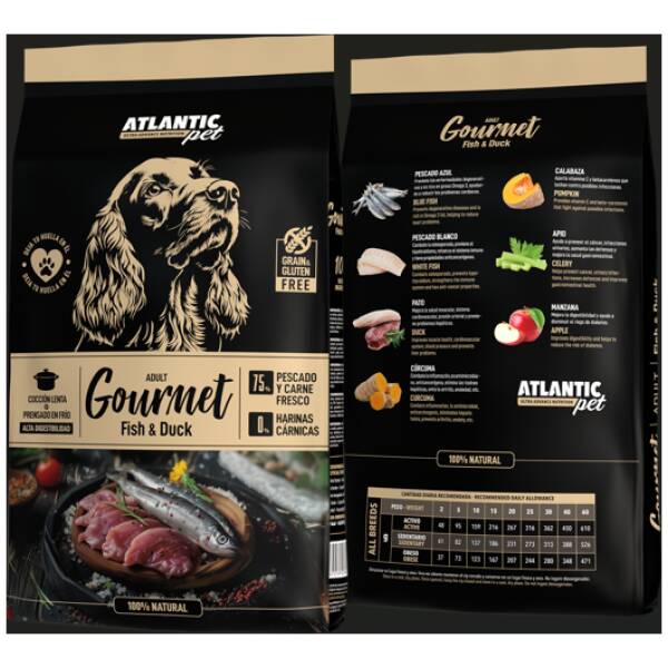 ATLANTICPET GOURMET ADULT FISH&DUCK 10 Kg. próximamente.