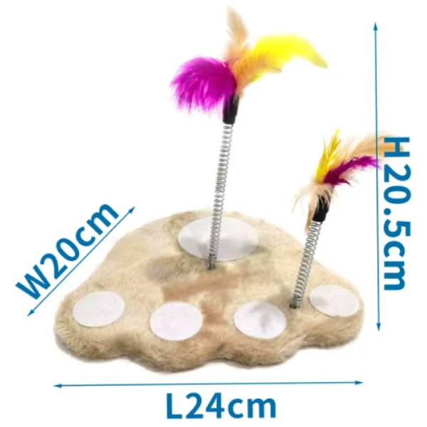 NOBLEZA Juguete para arañar (L24*W20*H20.5cm, Marrón claro)