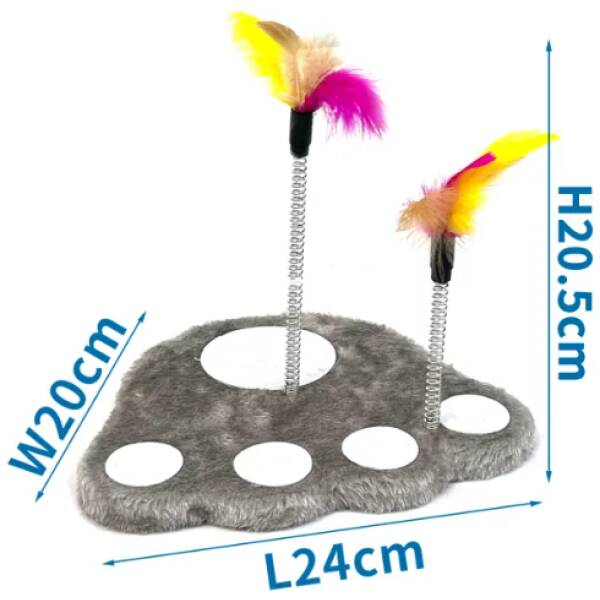 NOBLEZA Juguete para arañar ( L24*W20*H20.5cm, Gris claro)