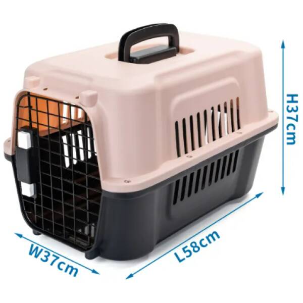 NOBLEZA Transportín de avión con bloques de color (Rosa, Negro) Dimensión: L58*W37*H37cm