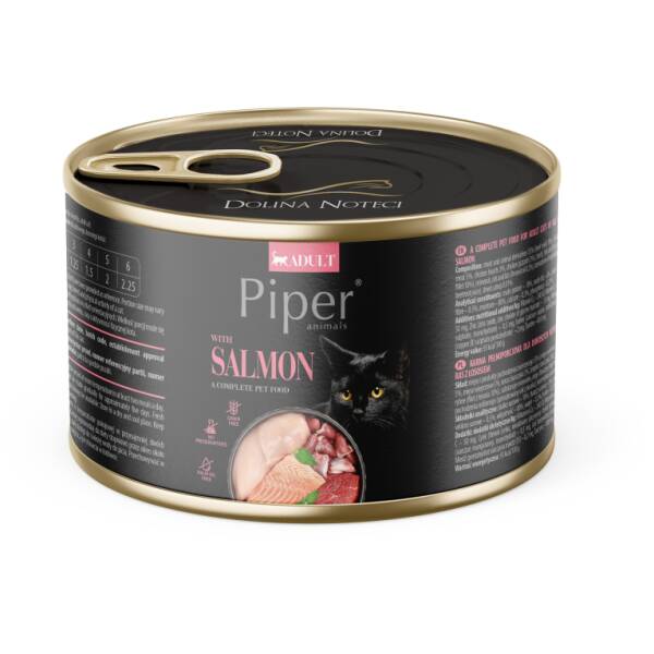 PIPER CAT WITH SALMON 12x185 g