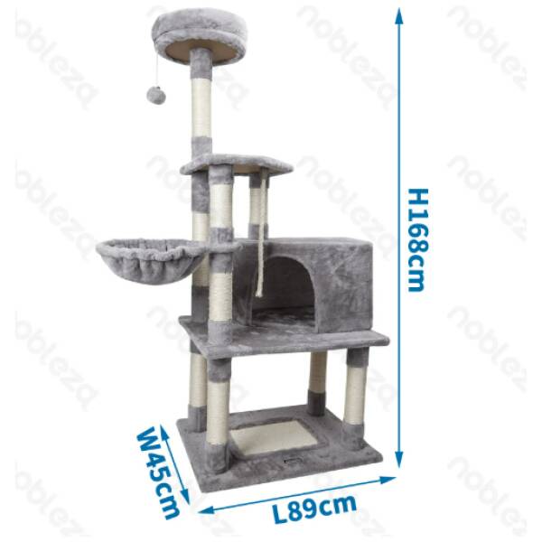NOBLEZA Árbol pequeño para gatos-Bloque de color- L89*W45*H168cm