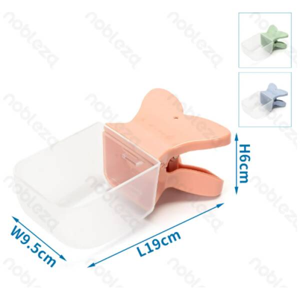 NOBLEZA Pala para alimentos con clip para sellar bolsas Dimensión: L19*W9.5*H6cm (sin posibilidad de elegir color).