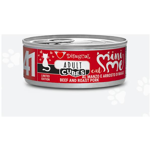 MINI-ME CANNED CAT FOOD BEEF and ROAST PORK 85GR Cubes