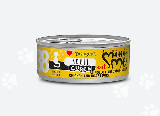 MINI-ME CANNED CAT FOOD CHICKEN and ROAST PORK 85GR Cubes