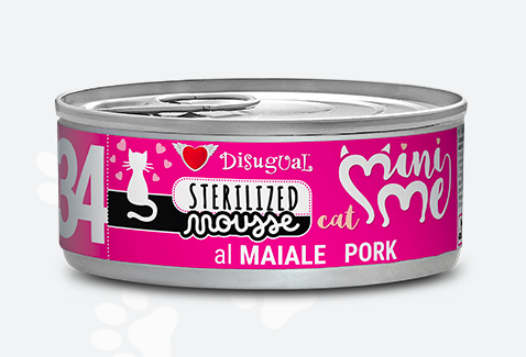 MINI-ME STERILIZED CANNED CAT FOOD PORK 85GR Mousse-Nº34