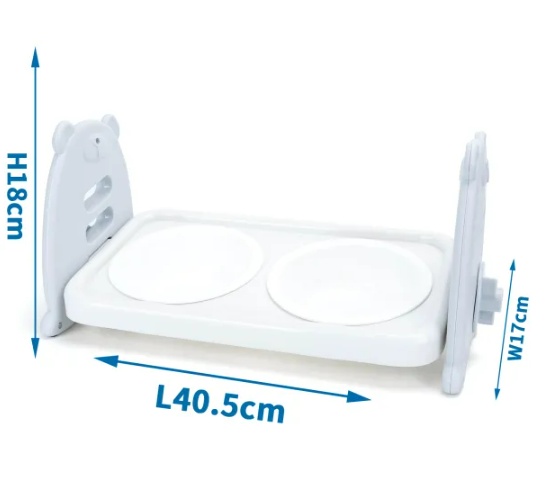 NOBLEZA Comedero doble con soporte Dimensión: L40.5 *W17 *H18cm.