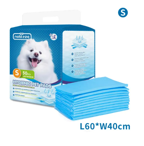 NOBLEZA Alfombra higiénica para mascotas (50pcs). Tamaño: S Dimensión: L60*W40cm.