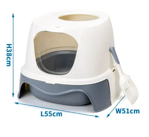 NOBLEZA Arenero para gatos con pala Dimensión: L55*W51*H38cm.