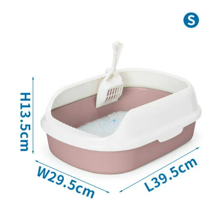 NOBLEZA Bandeja arenero para gatos con pala Tamaño: S Dimensión: L39.5* W29.5* H13.5cm.