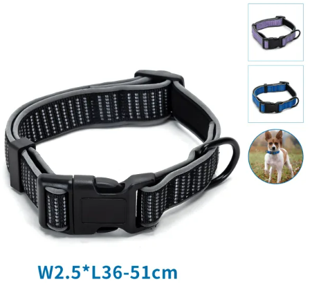 NOBLEZA Collar reflectante(S,W2.5*L36-51cm,3 colores mezclados) - morado