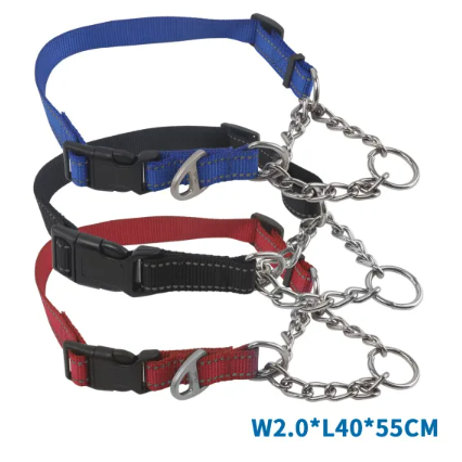 NOBLEZA Collar de entrenamiento para perros Medidas:W2.0*L40-55cm azul