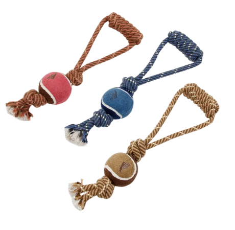 NOBLEZA Cuerda de algodón doble L34cm - ROSA