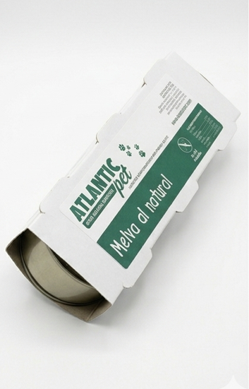 ATLANTICPET HÚMEDOS MELVA DESMENUZADA AL NATURAL (3x80gr).