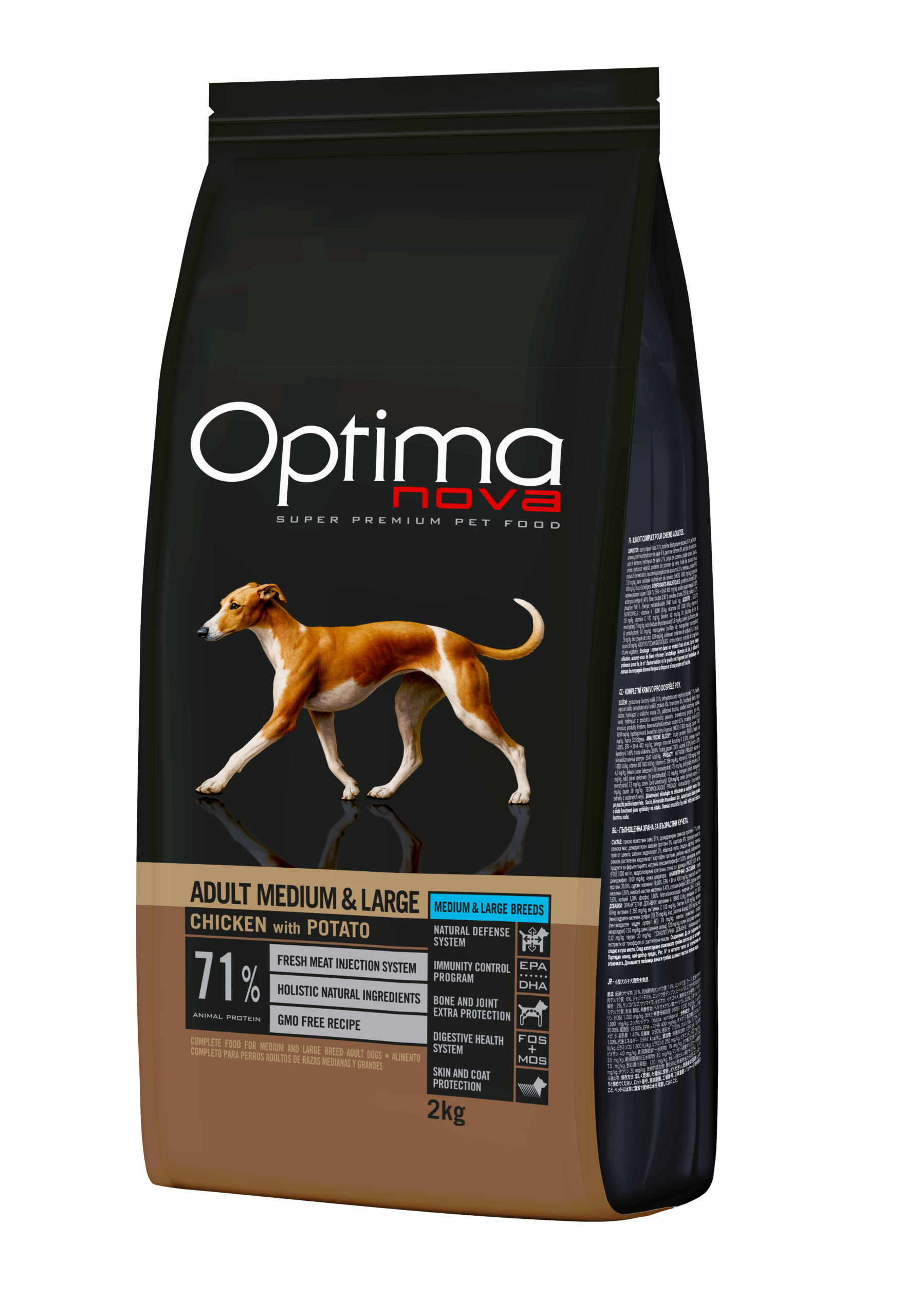 OPTIMA NOVA ADULT MEDIUM CHICKEN GRAIN FREE 2KGR
