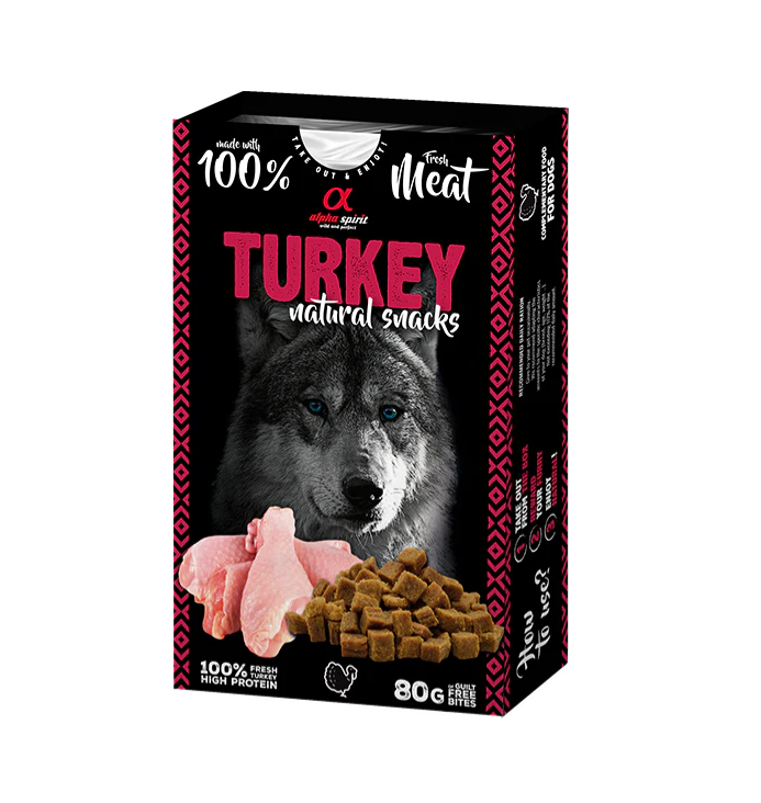 AS Snack Naturals dogs turkey 80g