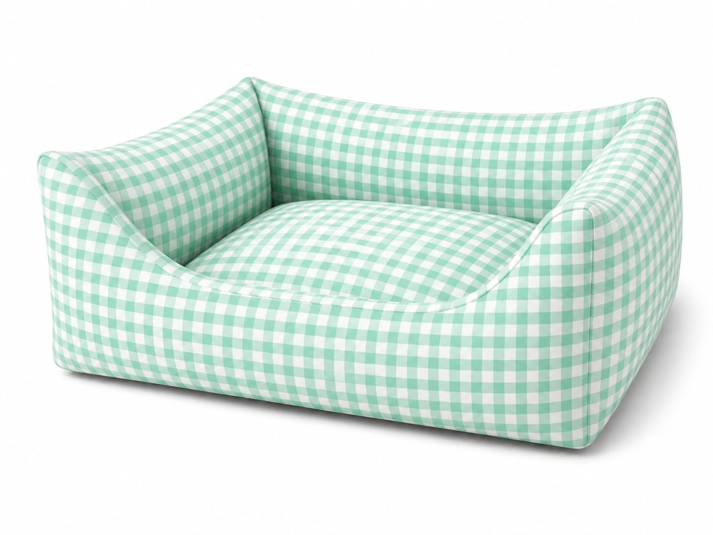 GAMARQ Cuna Mullida Vichy Strech Antipelos... Nº2. 45*35 TURQUESA