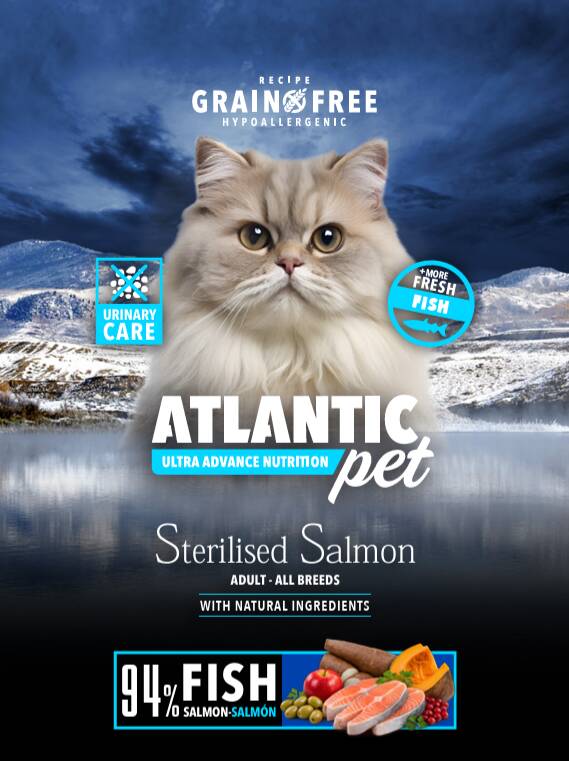 ATLANTICPET POUCH STERILISED SALMON MONOPROTEIN 100GR.