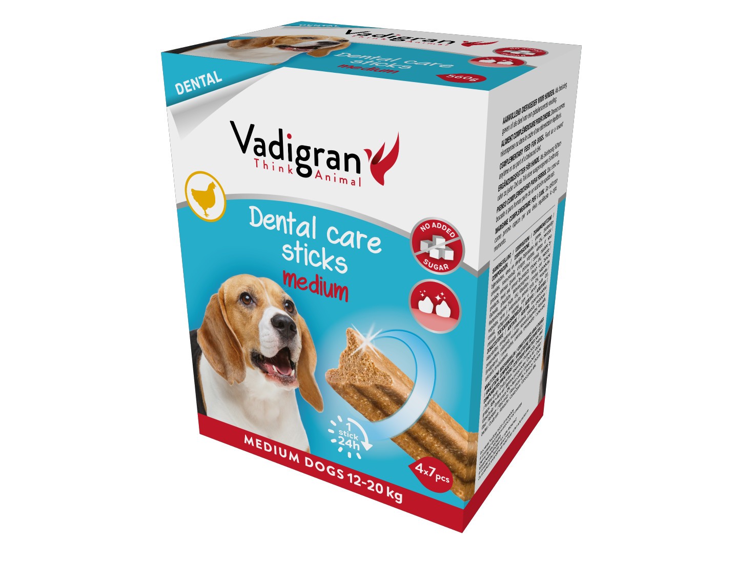 CUIDADO DENTAL PALOS "FRESH" M 560G / 12CM