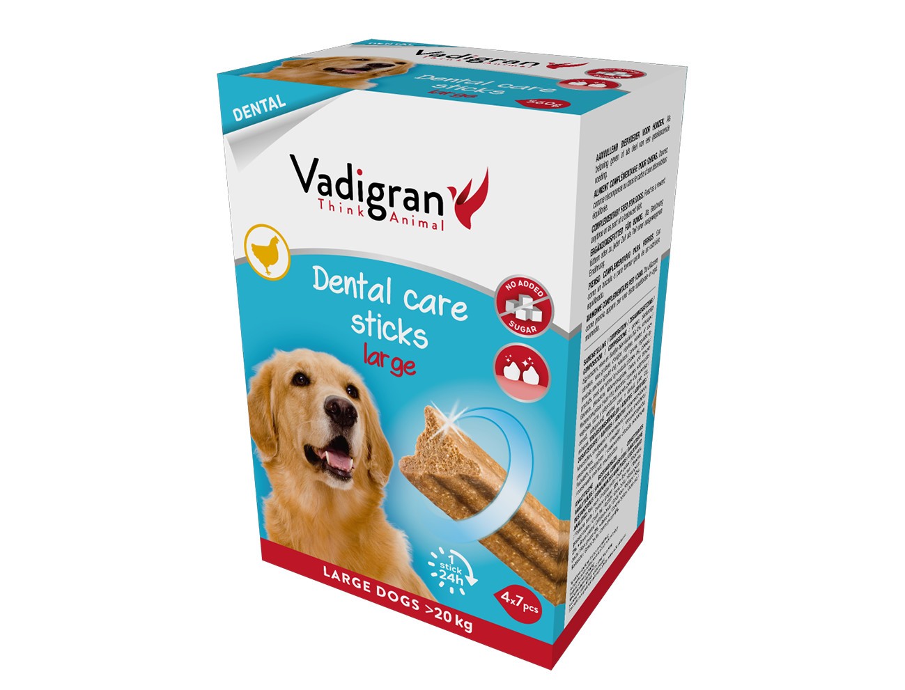 CUIDADO DENTAL STICKS "FRESH" L 14CM 840GR